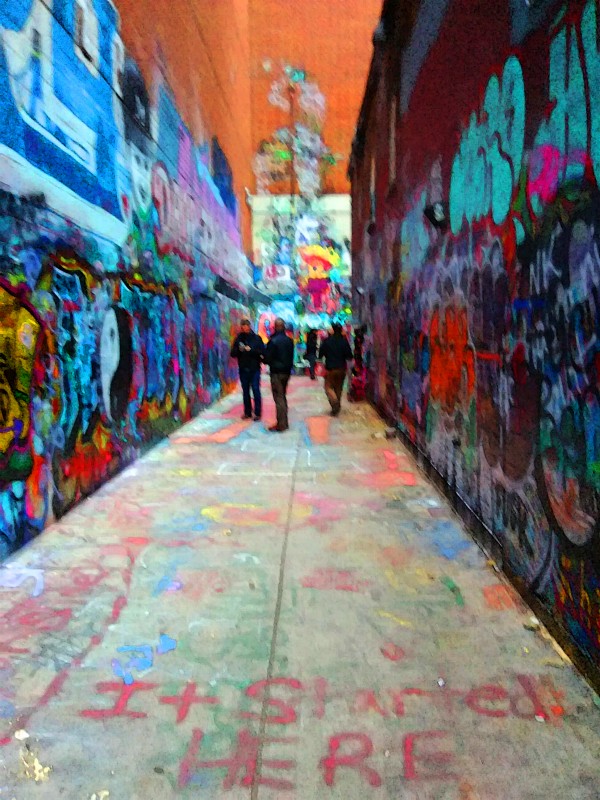 Graffitti Walk by Ann Ciarico